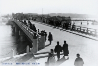 松江大橋と仮橋（第１７代）